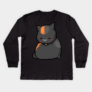 Nyanko-sensei Pixel Art 2 Kids Long Sleeve T-Shirt